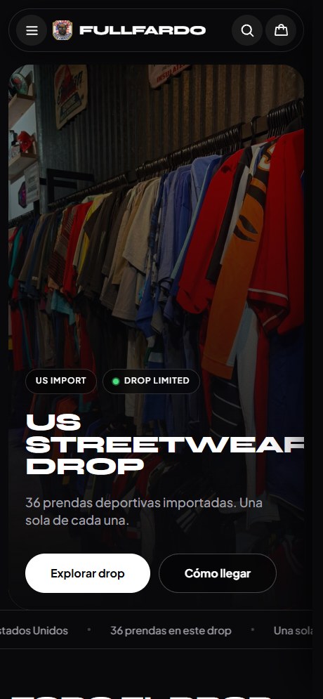 El mismo sitio adaptado a celular